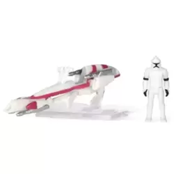 BARC Speeder (Red) with Clone Trooper Captain