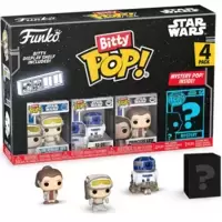 Star Wars - Luke SKywalker Hoth, R2-D2, Princess Leia & Mystery