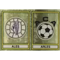 Ecusson Olympique Ales / A.C. Arles - Deuxieme Division (Groupe A)