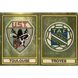 Ecusson U.S. Toulouse / Troyes-Aube FC - Deuxieme Division (Groupe A)