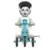 ReAction Figures - Bride of Frankenstein (White w/ Blue Trike)