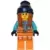 Arctic Explorer - Female, Orange Jacket, Dark Orange Braids with Dark Blue Beanie, Freckles
