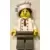 Lego City Minifigures - Chef - White Torso with 8 Buttons, Dark Bluish Gray Legs, Hair in Bun