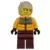 Snowboarder - Male, Bright Light Orange Jacket, Dark Red Legs, Tan Tousled Hair, Scuff Mark