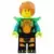 Stuntz Driver - Male, Black Jumpsuit with Orange Trim and Dark Turquoise Arms, Bright Green Shoulder Pads, Dark Orange Hair