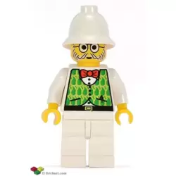 Dr. Kilroy / Dr. Charles Lightning - Green and Lime Vest, White Legs, White Pith Helmet