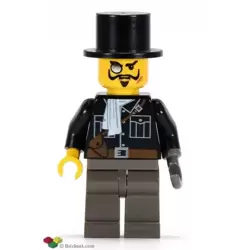 Lord Sam Sinister / Baron von Barron - Black Shirt, Dark Gray Legs, Black Top Hat