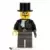 Lord Sam Sinister / Baron von Barron - Black Shirt, Dark Gray Legs, Black Top Hat