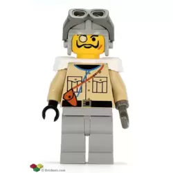 Lord Sam Sinister / Baron von Barron - Tan Shirt, Light Gray Legs, Light Gray Aviator Cap, Dark Gray Goggles, White Epaulettes