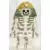 Skeleton with Standard Skull, Yellow Mummy Headdress with Pattern