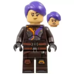 Sabine Wren - Dark Brown Armor, Dark Purple Hair