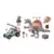 Playmobil Dinosaures - Spinosaure, chercheur et véhicule à grue pivotante