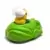 ESCI / ORLI JOUET Puffi Cars (Die Cast Metal) - Smurfette in green frog