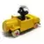 Puffi ESCI / ORLI JOUET (Die Cast Metal) - Schtroumpf Noir dans voiture jaune
