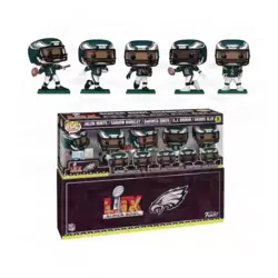 Super Bowl - Jalen Hurts, Saquon Barkley, DeVonta Smith, A.J. Brown & Darius Clay 5 Pack