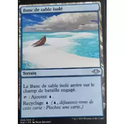 Banc de sable isolé