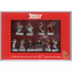 Coffret Astérix 50ème anniversaire - 10 fèves