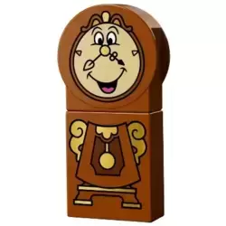 Duplo Figure, Disney Princess, Cogsworth with Gold Pendulum