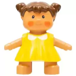 Duplo Figure Doll, Lisa's Baby, Yellow Dress (4142614 / 6052350)