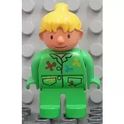 Duplo Figure, Female, Wendy in Wallpapering Outfit (4172389)
