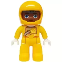 Duplo Figure Lego Ville, Astronaut Male, Bright Light Orange Spacesuit and Helmet (6472609)