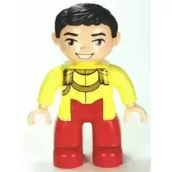Duplo Figure Lego Ville, Disney Princess, Prince Charming, Black Hair