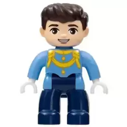 Duplo Figure Lego Ville, Disney Princess, Prince Charming, Reddish Brown Hair