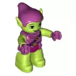 Duplo Figure Lego Ville, Green Goblin, Magenta Outfit