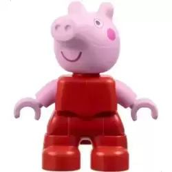 Duplo Figure Lego Ville, Peppa Pig - Red Plain Outfit (6468163)