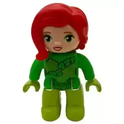 Duplo Figure Lego Ville, Poison Ivy, Bright Green Arms, Lime Hands