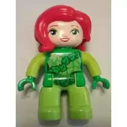 Duplo Figure Lego Ville, Poison Ivy, Lime Arms, Bright Green Hands (6210357)