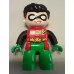 Duplo Figure Lego Ville, Robin, Bright Green Legs (6210552)