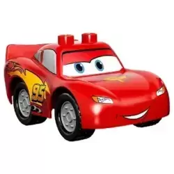Duplo Lightning McQueen - Piston Cup Hood, Silver Wheels