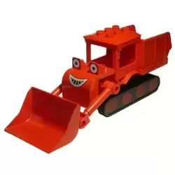 Duplo Muck - Looking Straight, 1 Red 2 x 4 Plate