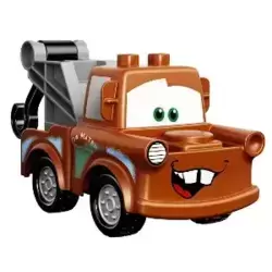 Duplo Tow Mater - Light Bluish Gray Hook Base, Silver Wheels