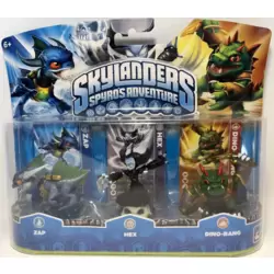 Zap, Hex & Dino-rang 3 Pack