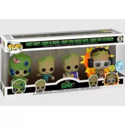 I'm Groot - Fancy Groot, Groot in Onesie, Groot With CHeese Puffs & Groot With Detonator GITD