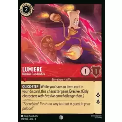 Lumiere, Nimble Candelabra
