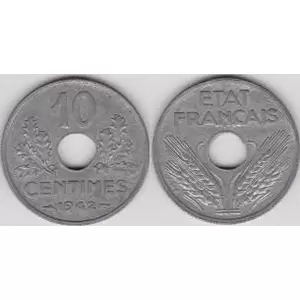10 centimes etat francais grand module