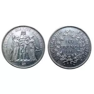 10 francs Hercule argent