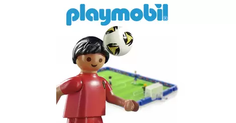 ② Playmobil 6857 terrain de football transportable — Jouets