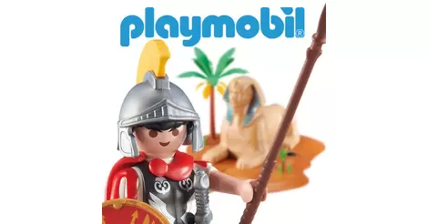 Playmobil 5392 Légionnaire Romain avec catapulte : : Jeux