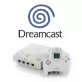 Manette Dreamcast Blanche Logo Bleu