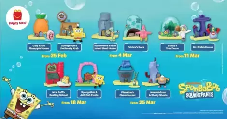 McDonald' Happy Meal SpongeBob SquarePants 2021 UK 'Mrs Puff's Boating School' 