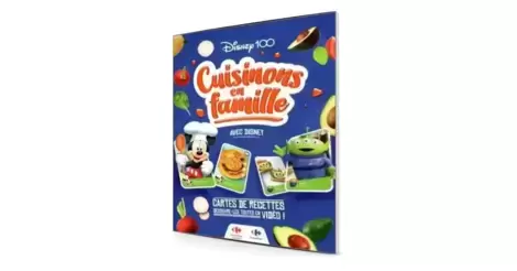 Lot de 4 cartes "Cuisinons en famille" Carrefour au