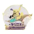 Aladdin 25th Anniversary - Aladdin and Jasmine Jumbo Framed Pin Set